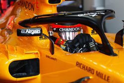 Stoffel Vandoorne, McLaren, dans son cockpit
