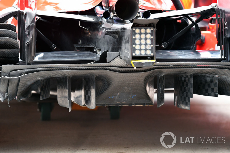 Ferrari SF71H rear diffuser detail