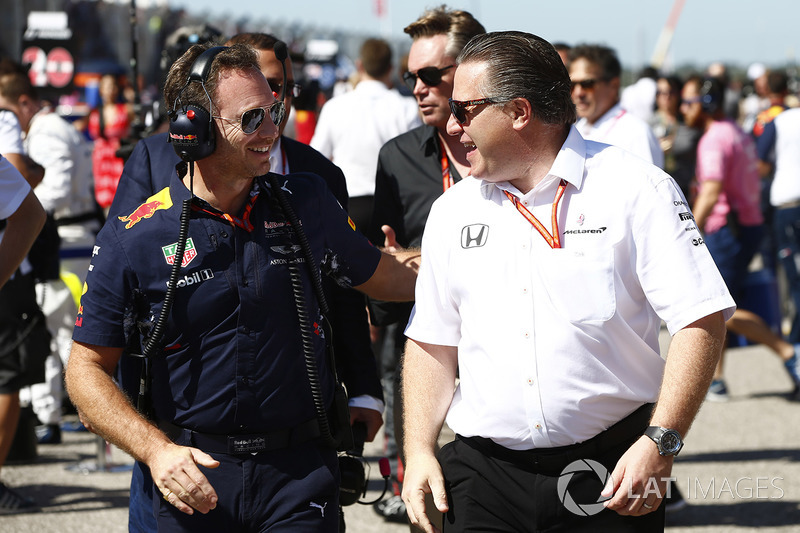 Christian Horner, Red Bull Racing, Zak Brown,, McLaren