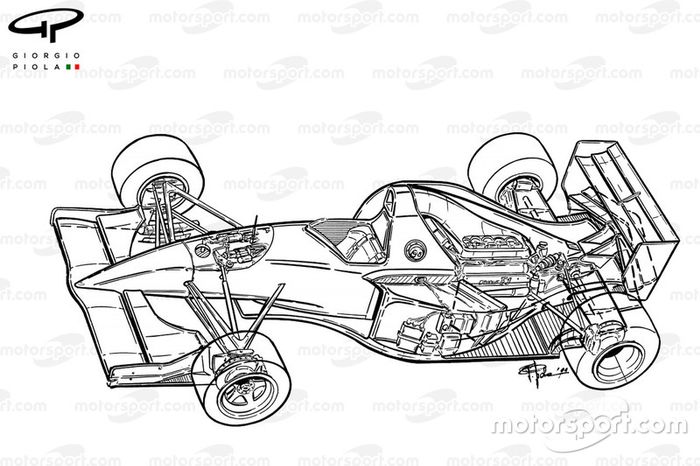 Detalle del Williams FW16 1994