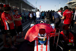Le casque de Felix Rosenqvist, Mahindra Racing