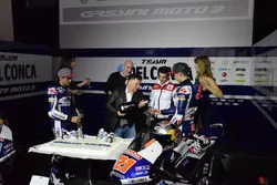 Jorge Martín, Gresini Racing Team and Fabio Di Giannantonio, Gresini Racing Team with Fausto Gresini
