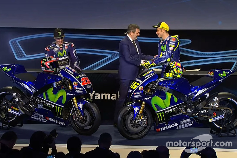 Valentino Rossi, Yamaha Factory Racing; Maverick Viñales, Yamaha Factory Racing