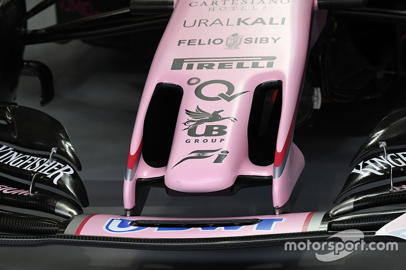 Détails du nez de la Force India VJM10