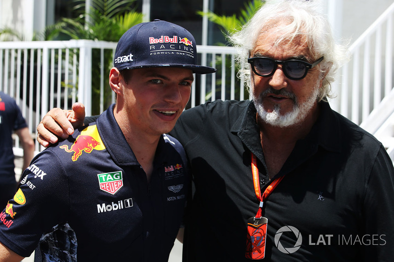 Max Verstappen, Red Bull con Flavio Briatore