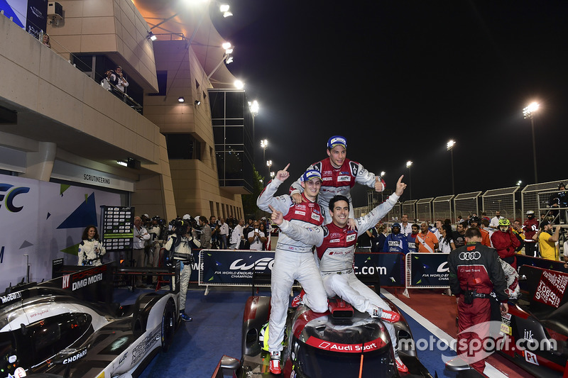 Race winners #8 Audi Sport Team Joest Audi R18: Lucas di Grassi, Loic Duval, Oliver Jarvis