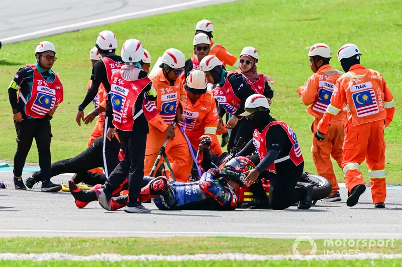 Fabio Quartararo, Yamaha Factory Racing Crash