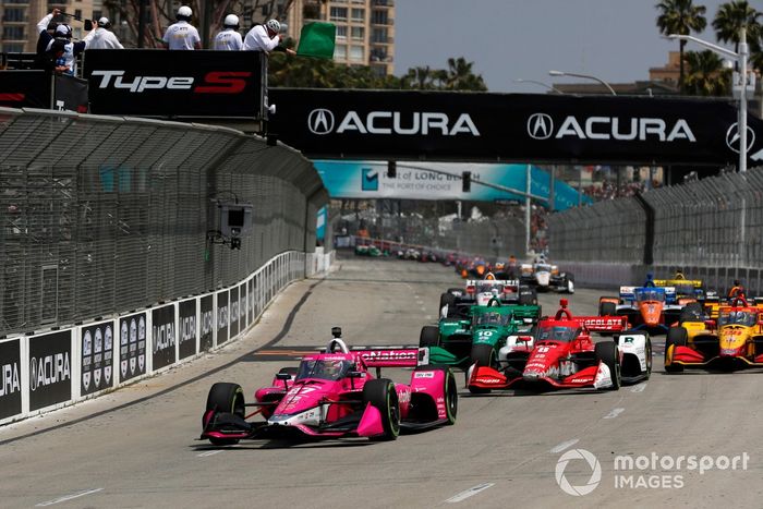 Kyle Kirkwood, Andretti Autosport Honda líder al inicio