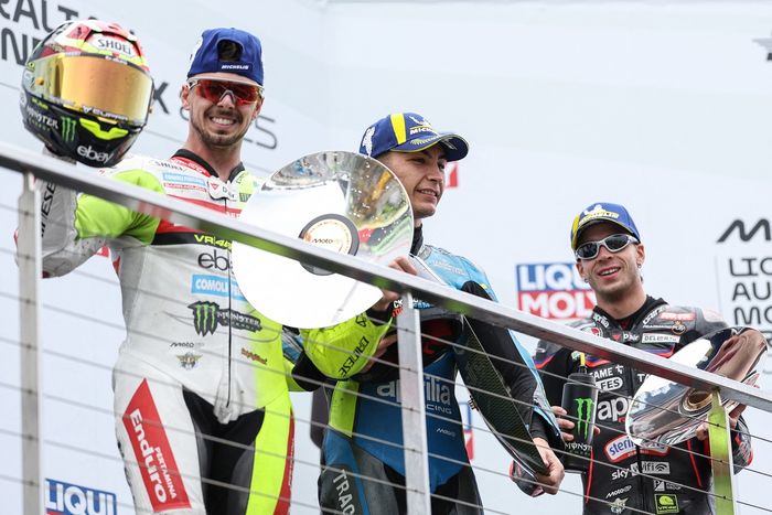 Raul Fernandez, Trackhouse Racing, Fabio Di Giannantonio, VR46 Racing Team, Marco Bezzecchi, Aprilia Racing