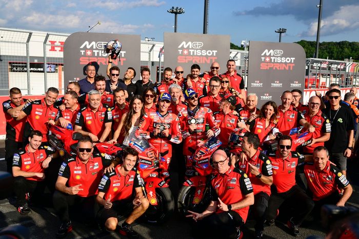 Francesco Bagnaia, Equipo Ducati, Marc Márquez, Equipo Ducati