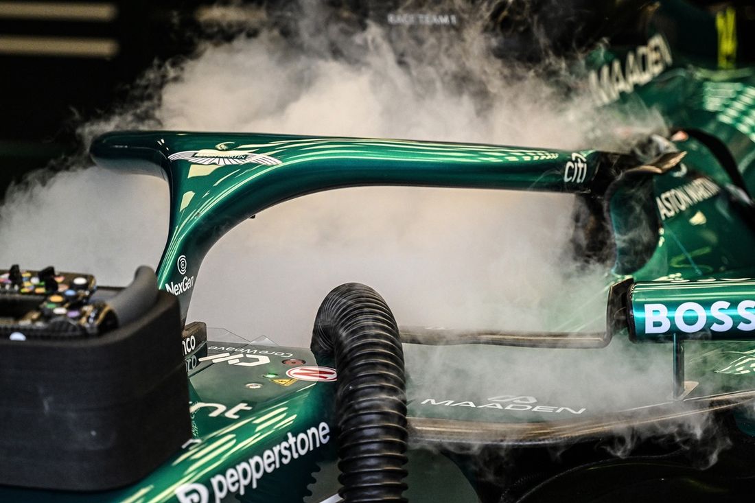 Refrigeración en el garaje del Aston Martin F1 Team