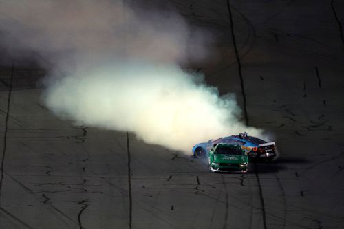 Todd Gilliland, Front Row Motorsports Ford, Tyler Reddick, 23XI Racing Toyota