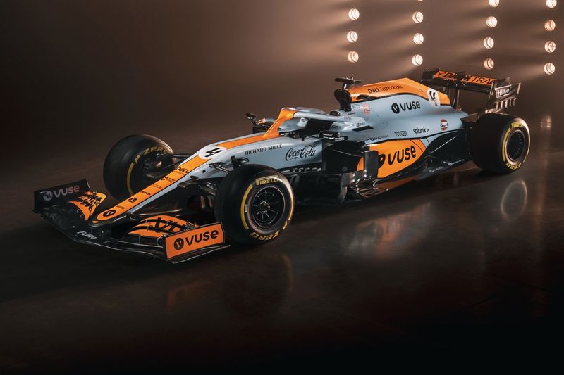 McLaren MCL35M with Gulf livery