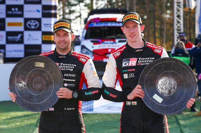 Ganador Elfyn Evans, Scott Martin, Toyota Gazoo Racing WRT Toyota Yaris WRC