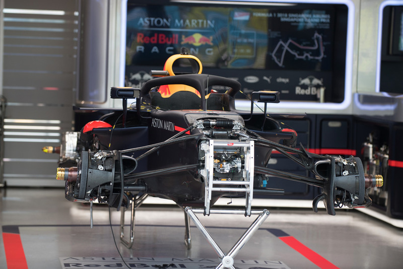 Red Bull Racing RB14 in the garage