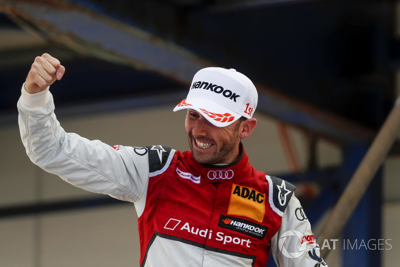 Podium: Race winner René Rast, Audi Sport Team Rosberg