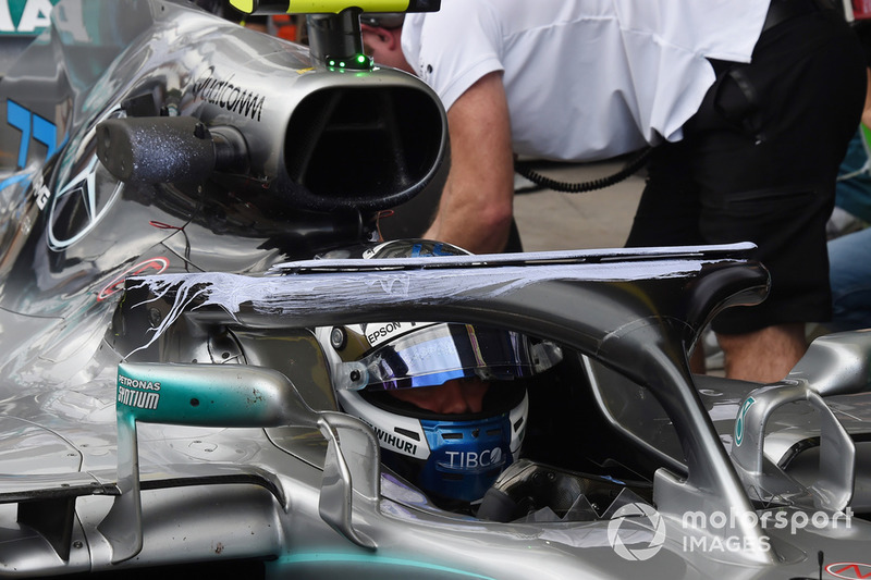 Valtteri Bottas, Mercedes-AMG F1 W09, Halo és aerofesték