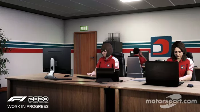 Capture d'écran du mode My Team dans F1 2020