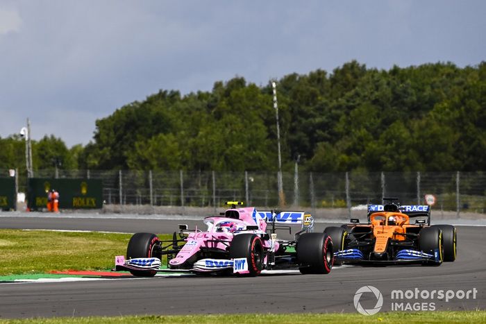 Lance Stroll, Racing Point RP20, Carlos Sainz Jr., McLaren MCL35