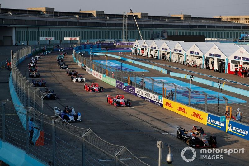 Jean-Eric Vergne, DS Techeetah, DS E-Tense FE20, Maximilian Gunther, BMW I Andretti Motorsports, BMW iFE.20, Jérôme d'Ambrosio, Mahindra Racing, M6Electro 