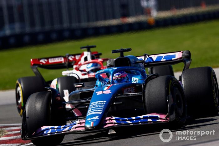 Fernando Alonso, Alpine A522, Valtteri Bottas, Alfa Romeo C42