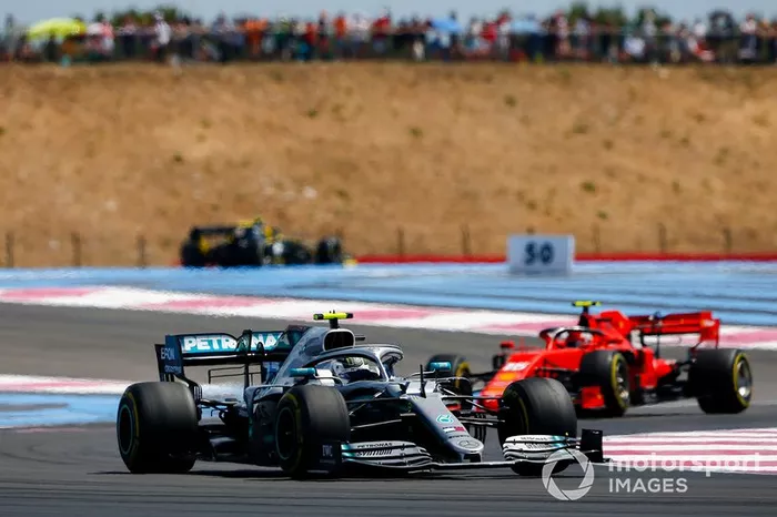 Valtteri Bottas, Mercedes AMG W10, Charles Leclerc, Ferrari SF90 