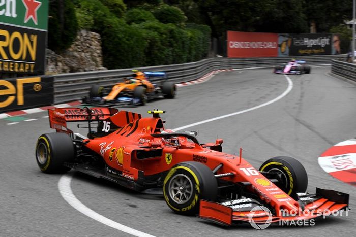 Charles Leclerc, Ferrari SF90, Lando Norris, McLaren MCL34