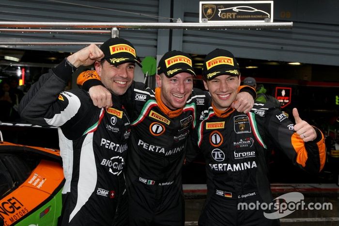 Pole: #63 GRT Grasser Racing Team Lamborghini Huracan GT3 Evo: Mirko Bortolotti, Rolf Ineichen, Christian Engelhart