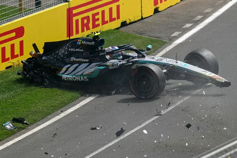 Andrea Kimi Antonelli, accidente de Mercedes