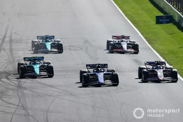 Alex Albon, Williams FW46, Pierre Gasly, Alpine A524, Fernando Alonso, Aston Martin AMR24, Lance Stroll, Aston Martin AMR24, Kevin Magnussen, Haas VF-24