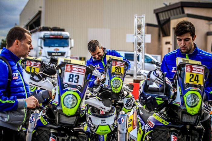 Sherco Racing during 2020 Dakar Scrutineering at Le Castellet, France