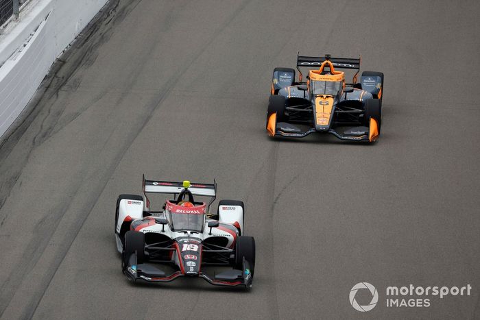 David Malukas, Dale Coyne Racing con HMD Honda, Felix Rosenqvist, Arrow McLaren Chevrolet