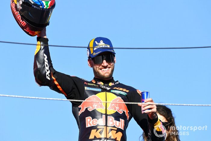 Podio: segundo lugar Brad Binder, Red Bull KTM Factory Racing