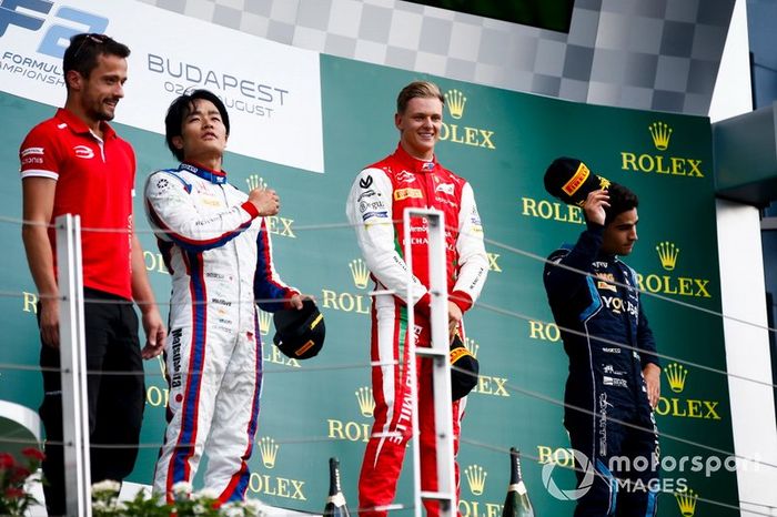 Nobuharu Matsushita, Carlin, Mick Schumacher, Prema Racing y Sergio Sette Camara, Dams 