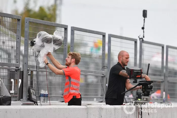 Preparaciones para la llegada del tifón a Suzuka