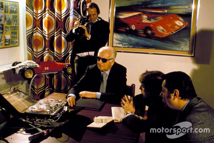 1974, Enzo Ferrari Luca Di Montezemolóval