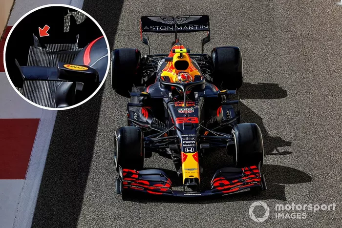 Red Bull Racing RB16 floor detail