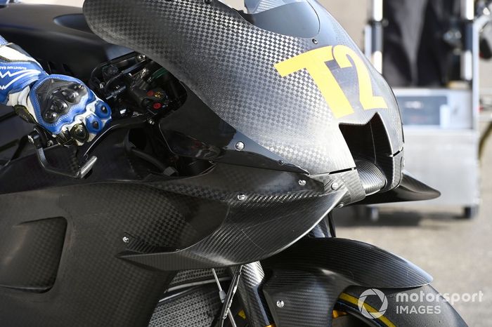 Detalle de la moto de Yamaha Factory Racing
