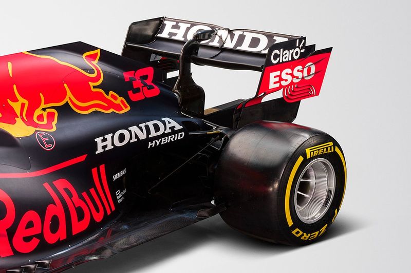 Detalle trasero del Red Bull Racing RB16B