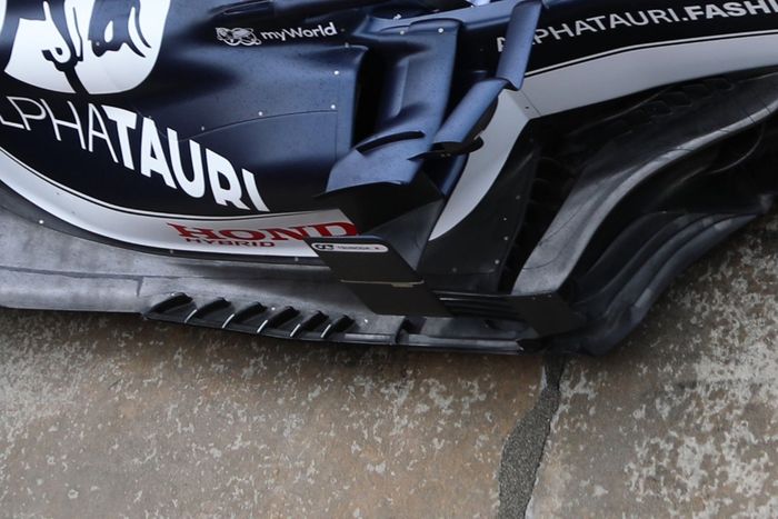 Detalle del piso de AlphaTauri AT02