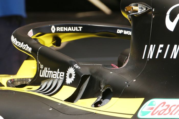 Detalle de refrigeración del Renault F1 Team R.S.20