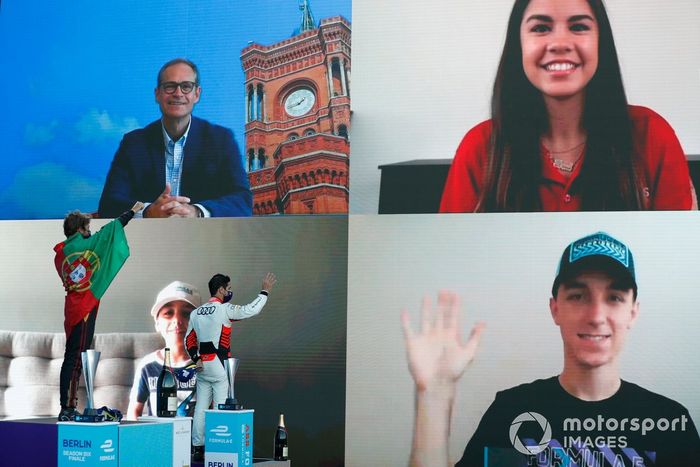 Podio: ganador Antonio Felix da Costa, DS Techeetah 