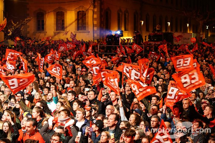 Campeón 2018 Marc Márquez, Repsol Honda Team celebra en Cervera