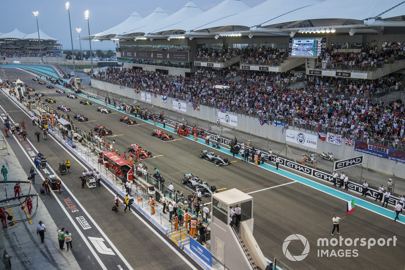 A start előtt - Abu Dhabi Nagydíj - F1 2018