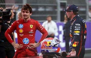 Charles Leclerc, Ferrari, Max Verstappen, Red Bull Racing