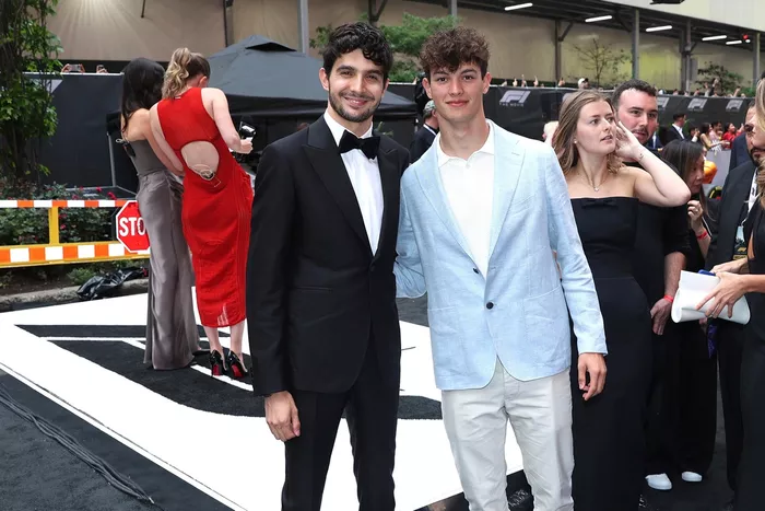 Esteban Ocon and Oliver Bearman at the World Premiere of F1 The Movie 