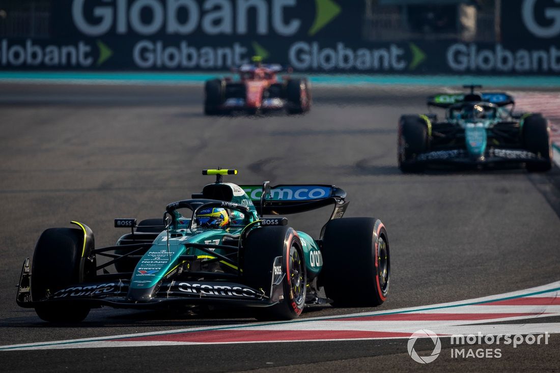 Fernando Alonso, Aston Martin AMR24, Felipe Drugovich, Aston Martin AMR24