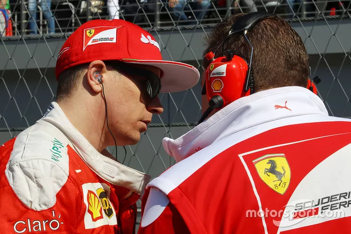 Kimi Raikkonen, Ferrari en la parrilla