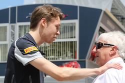 (L to R): Daniil Kvyat, Scuderia Toro Rosso with Herbie Blash, FIA Delegate