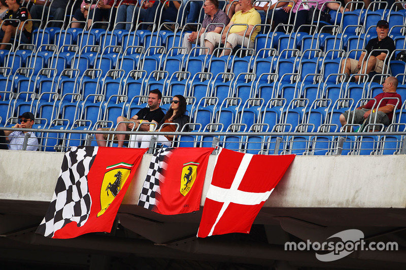 Fans in the grandstand